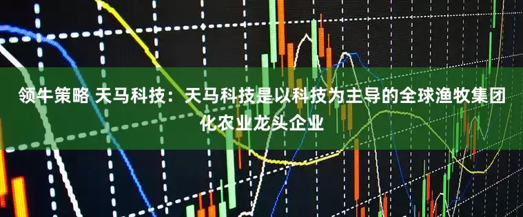 领牛策略 天马科技：天马科技是以科技为主导的全球渔牧集团化农业龙头企业